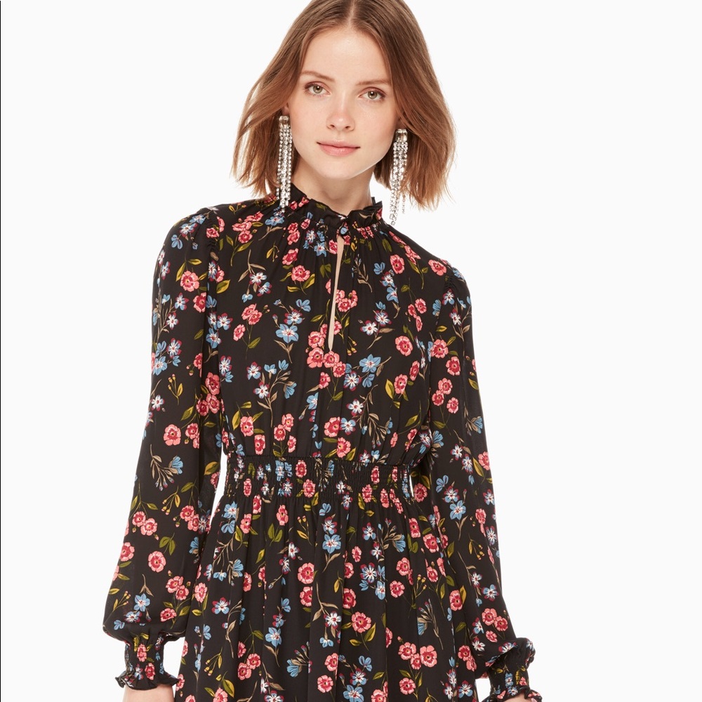 Kate Spade Meadow Smock Waist Dress